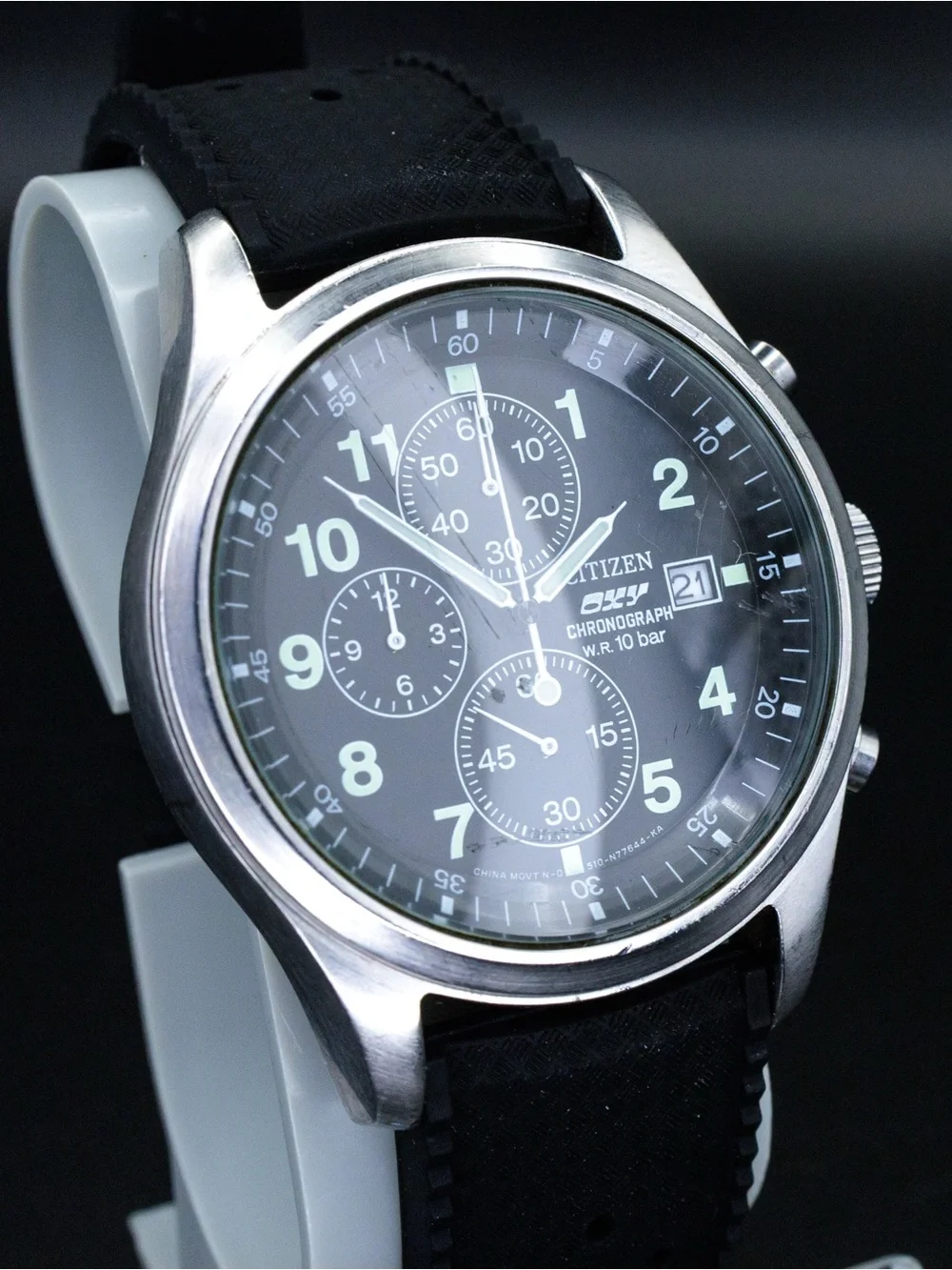 Citizen Oxy RARE 0510-S68211 Vintage 38mm JDM Import Chronograph